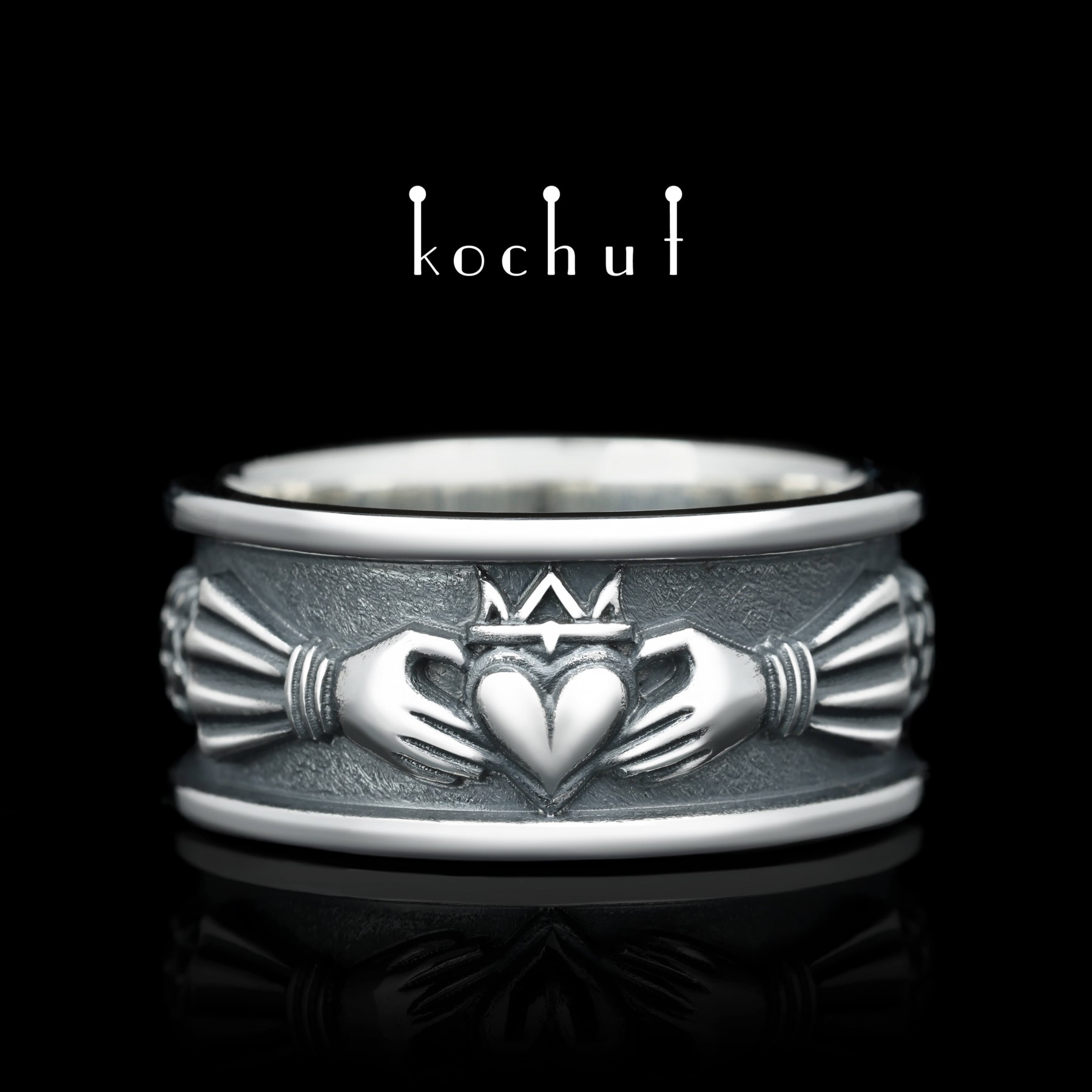 Mens claddagh ring 2025 h samuel